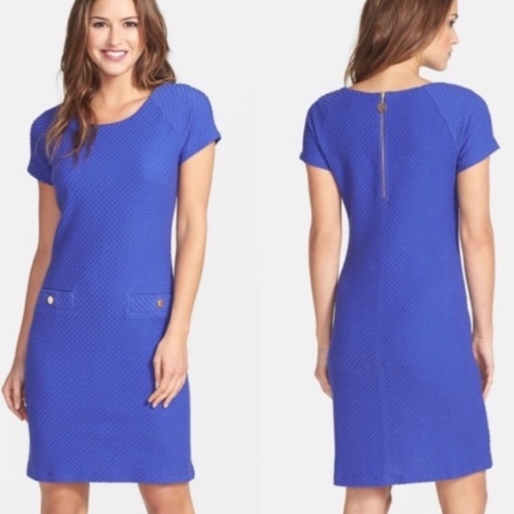 Lilly Pulitzer Dresses & Skirts - Lilly Pulitzer Coco Textured Shift Dress purple/Blue women’s size XS